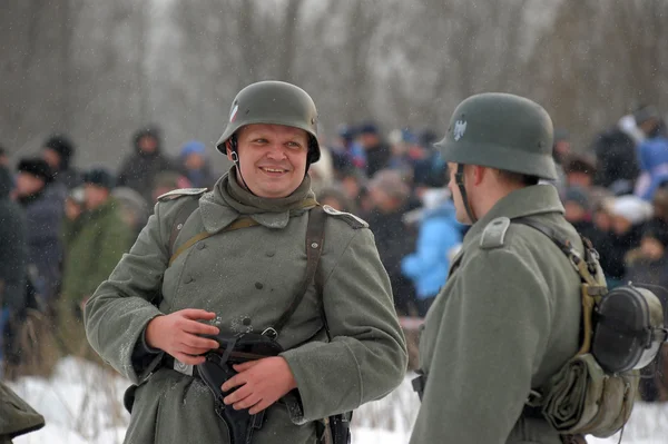 Військово-історичної реконструкції Другої світової війни. — стокове фото