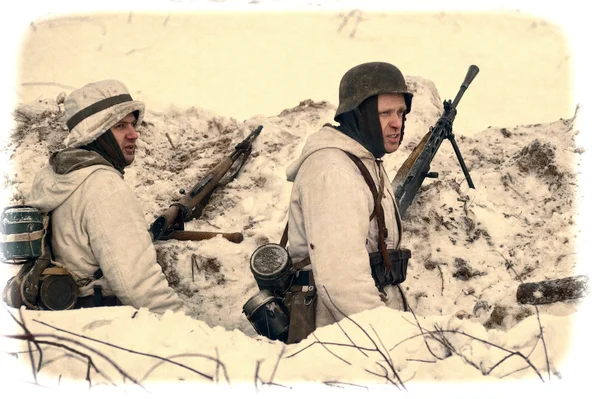 제 2 차 세계 대전의 군 역사 재구성. — 스톡 사진