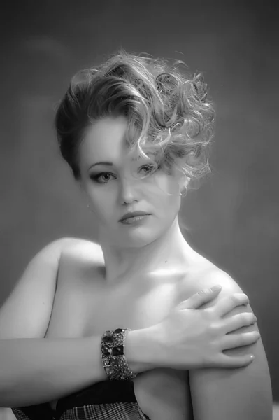 Retro jewelry woman — Stock Photo, Image