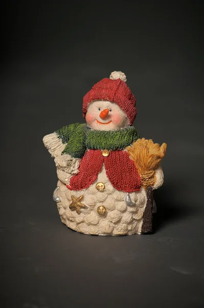 Il pupazzo di neve di ceramica — Foto Stock