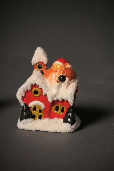 Ceramica di Natale piccola casa — Foto Stock