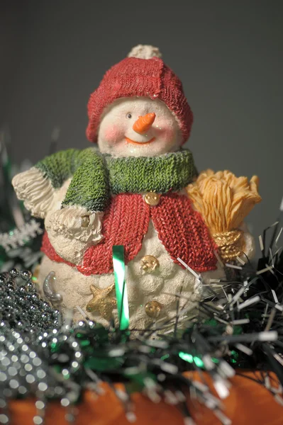 El muñeco de nieve de cerámica — Foto de Stock