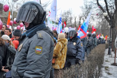 MEETING ORGANIZED BY OPPOSITION IN PETERSBURG clipart