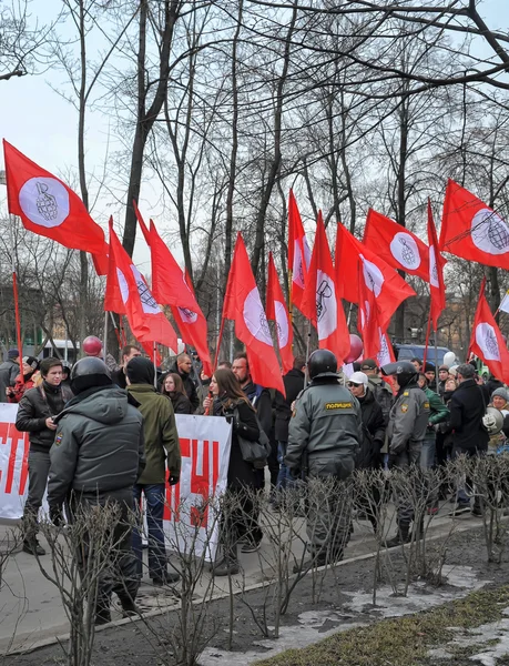 Petersburg muhalefet tarafından düzenlenen Toplantı — Stok fotoğraf