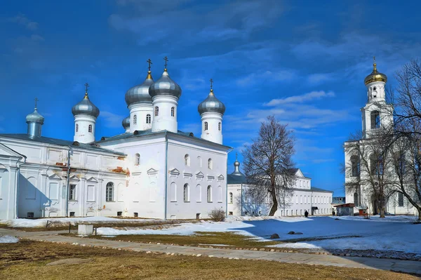 Yuriev kloster i stora novgorod — Stockfoto