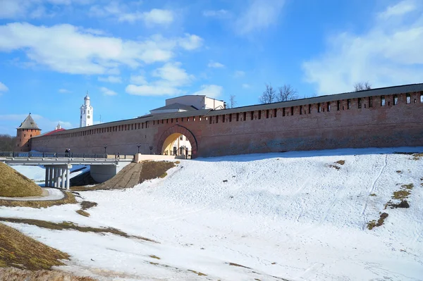 Новгородская цитадель — стоковое фото