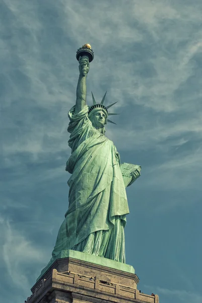 América-estátua da ilha da liberdade-liberdade — Fotografia de Stock
