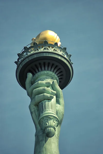 Αμερική-άγαλμα της ελευθερίας-ελευθερία νησί — Φωτογραφία Αρχείου