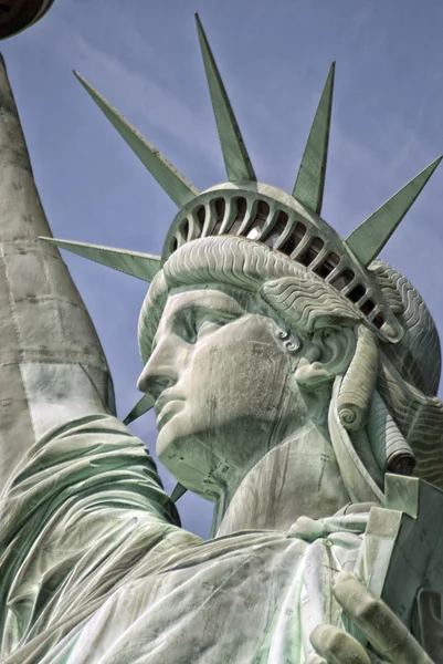 Amerika-staty av liberty-liberty island Royaltyfria Stockbilder
