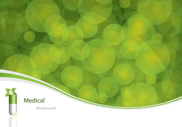 Groene medische achtergrond — Stockvector