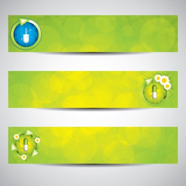 Health-care banners clipart