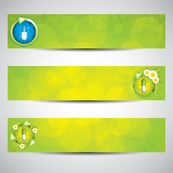 Gezondheidszorg banners — Stockvector