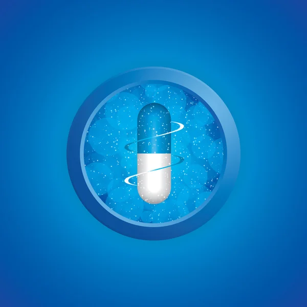 Blaue Pille — Stockvektor