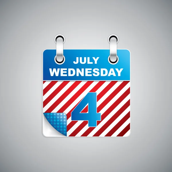 День незалежності календар — стоковий вектор