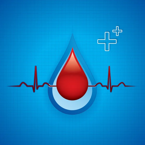 Blood donation — Stock Vector