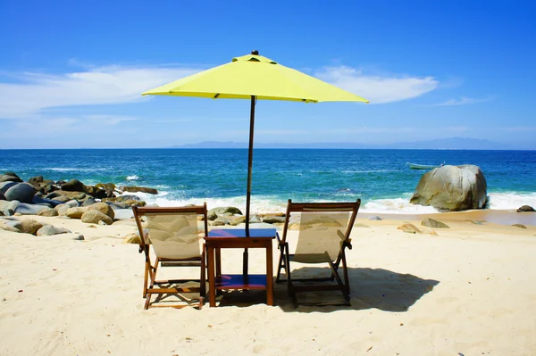 Plážové židle — Stock fotografie