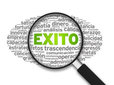 Exito Word Cloud clipart