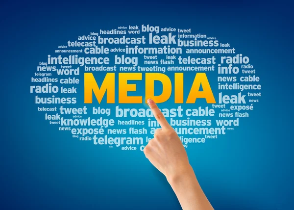Media word cloud — Stockfoto
