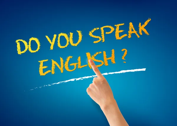 Talar du engelska? — Stockfoto