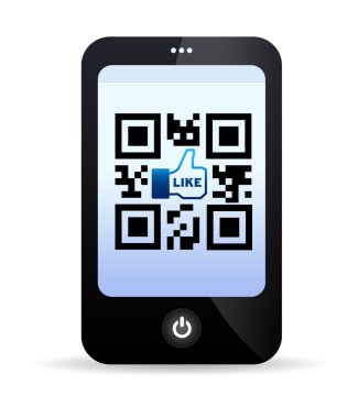 QR Code Mobile Phone clipart