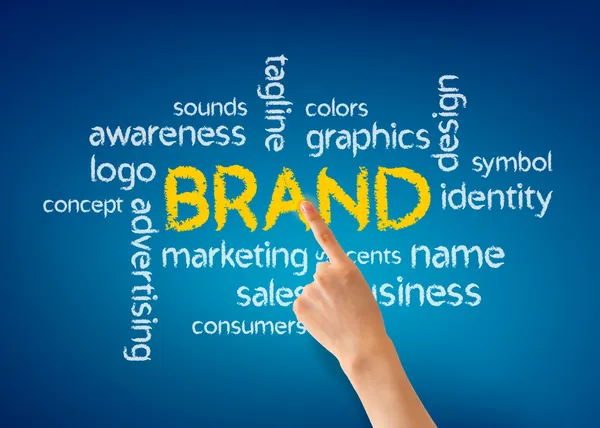Brand Word Cloud — Stock Photo, Image