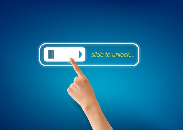 Slide to unlock — Stock Photo, Image