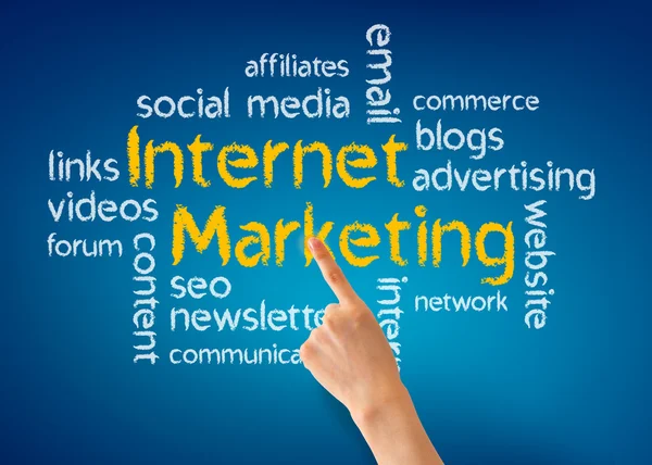 Marketing na Internet — Fotografia de Stock
