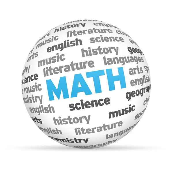 Math Word SPhere — Stock Photo, Image