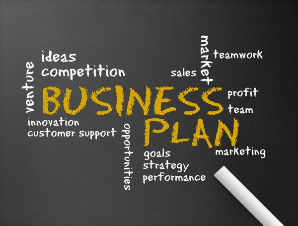 Tafel - Businessplan — Stockfoto