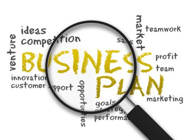 Magnifying Glass - Business Plan clipart