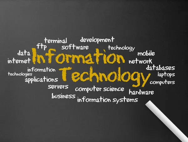 Chalkboard - Information Technology — Stock Photo, Image