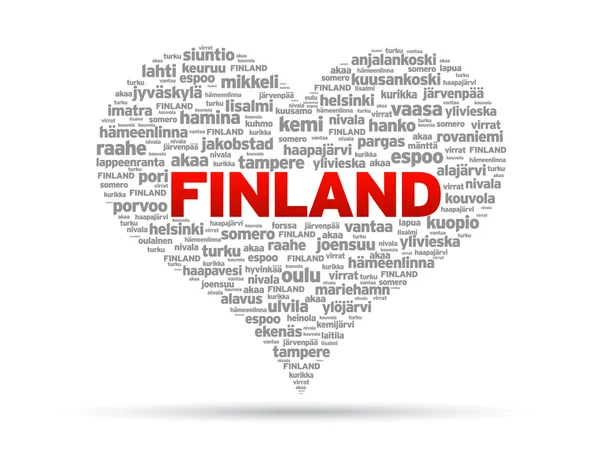Kocham Finlandia — Wektor stockowy