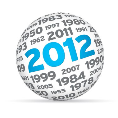 Year 2012 clipart