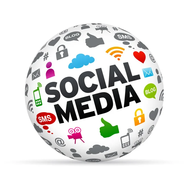 Social Media Sphere — Stock Photo, Image