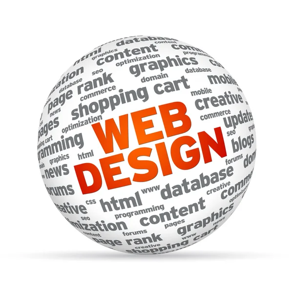 Webdesign-Bereich — Stockfoto