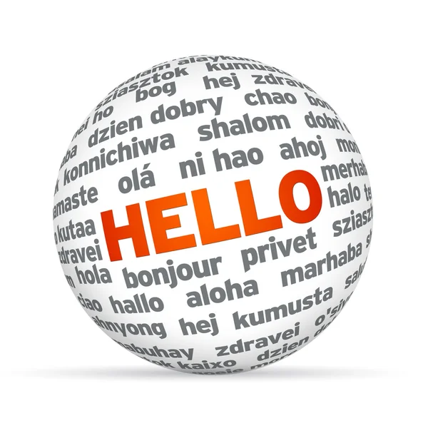 Hola en diferentes idiomas — Foto de Stock