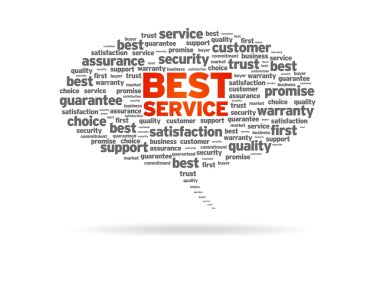 Speech Bubble - Best Service clipart