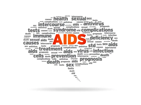 Bolla del discorso - Aids — Foto Stock