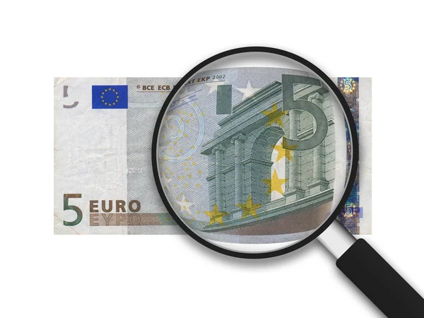 5 euro účet — Stock fotografie