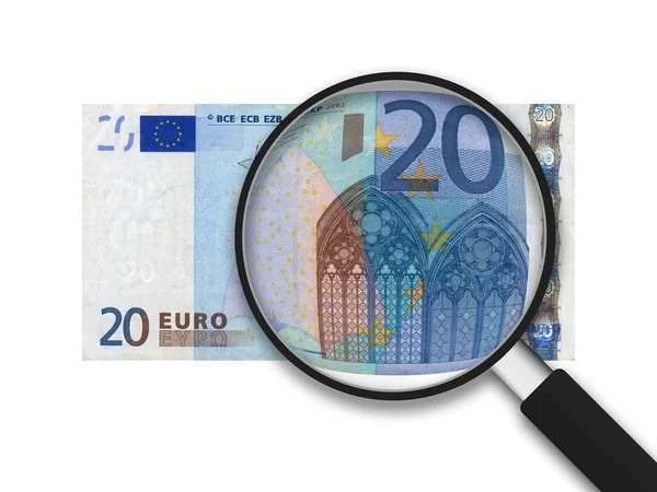 Conta de 20 euros — Fotografia de Stock