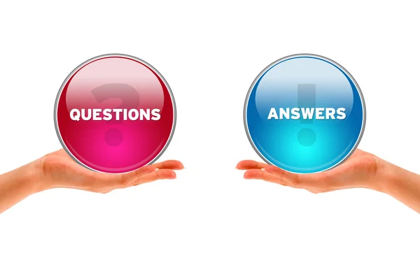 Questions and Answers — Stock Photo, Image