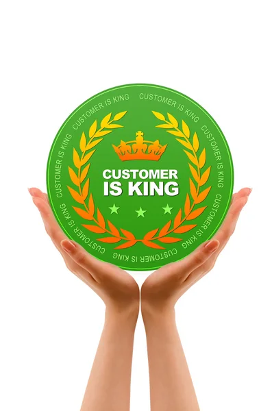 Πελάτης είναι βασιλιάς — Φωτογραφία Αρχείου