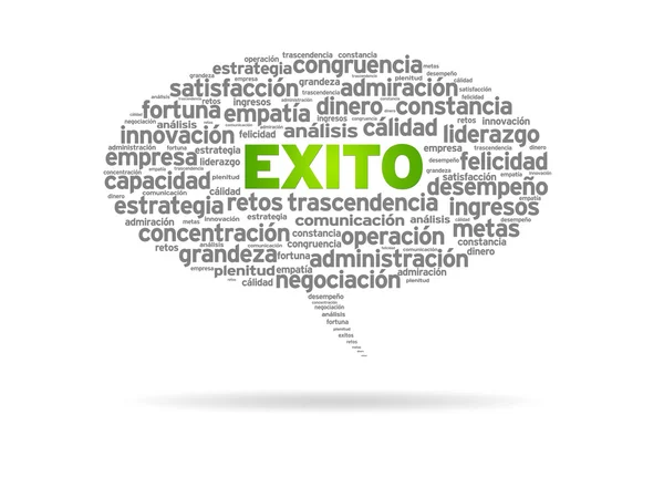 Exito Speech Bubble — Stock Photo, Image