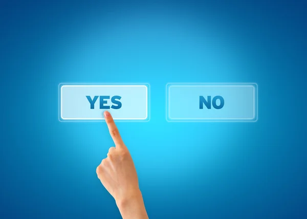 Sim e Não — Fotografia de Stock