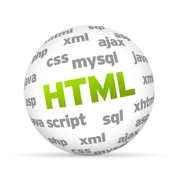 HTML σφαίρα — Φωτογραφία Αρχείου