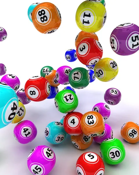 En uppsättning colouored bingobollar — Stockfoto