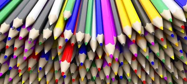 Barevná tužka, pastelky — Stock fotografie