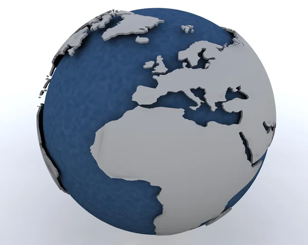 Globe showing north africa and europe — Stock Photo, Image