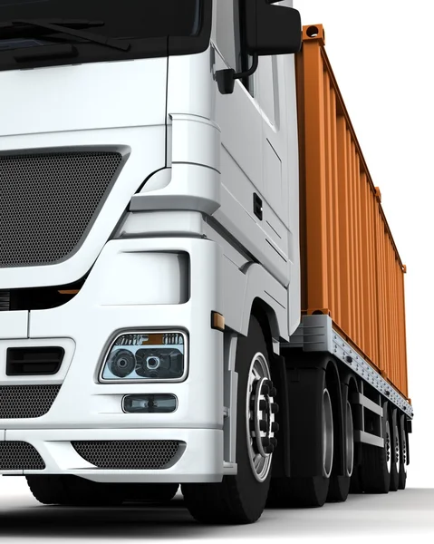 Transport kontenerów dostawy pojazdu — Zdjęcie stockowe