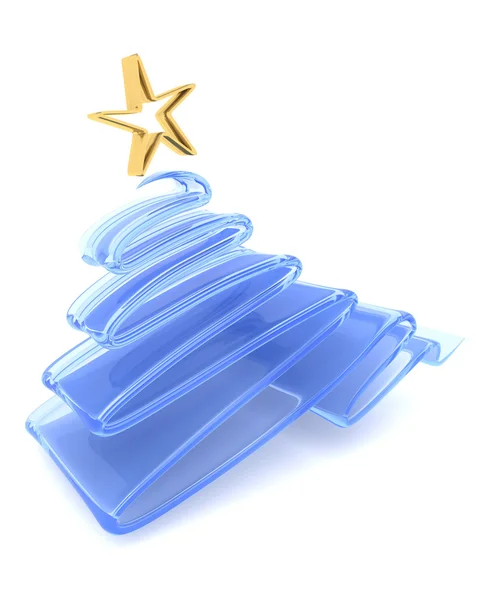 Scribble sketch Christmas tree concept — Stock Photo, Image